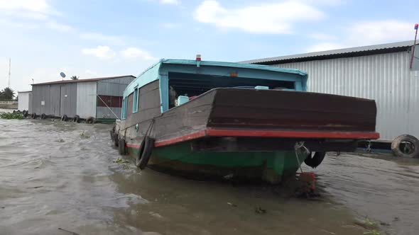 Floating Fish Farm Mekong River