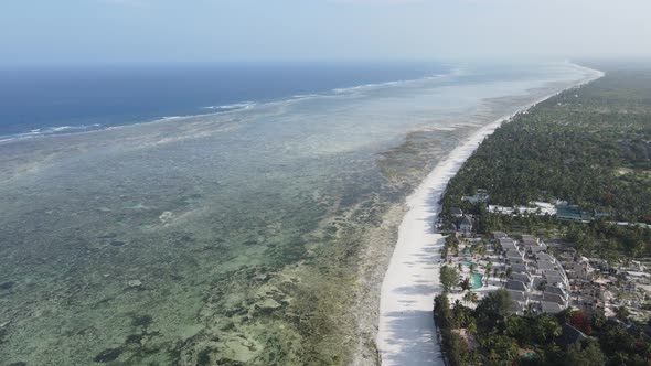 Zanzibar Tanzania  Aerial View of the Indian Ocean