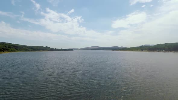 Aerial Lake and Sky