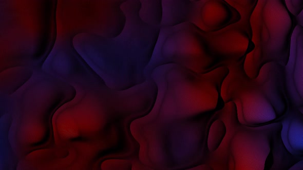 Blue Red Dark Color Abstract Line Liquid Animated Background