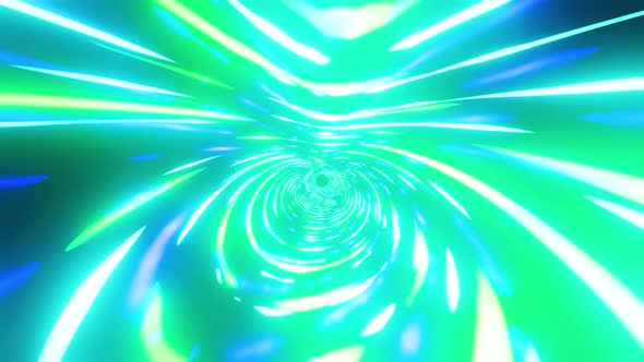 Neon Vj Loop Wave Background Space Travel Tunnel 4K