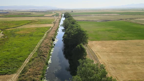 aerial irrigation river