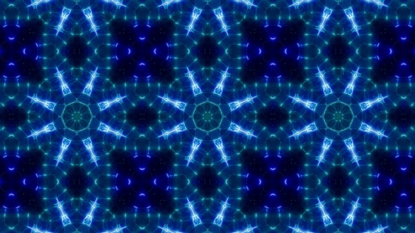 Vj Neon Lights Wave Kaleidoscope Loop 4K 05