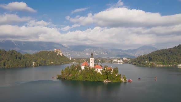 Time lapse of lake Bled, Slovenia