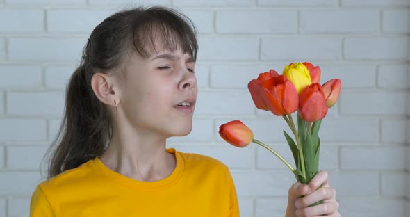 Sneeze from spring flowers.