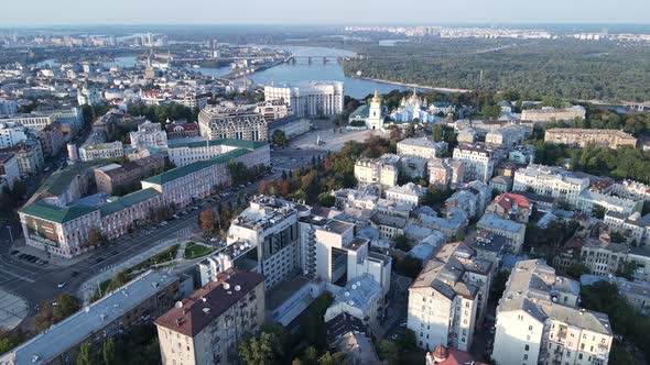 Kyiv - Aerial View of the Capital of Ukraine. Kiev