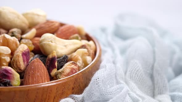  a Bowl of Mixed Nut Close Up 