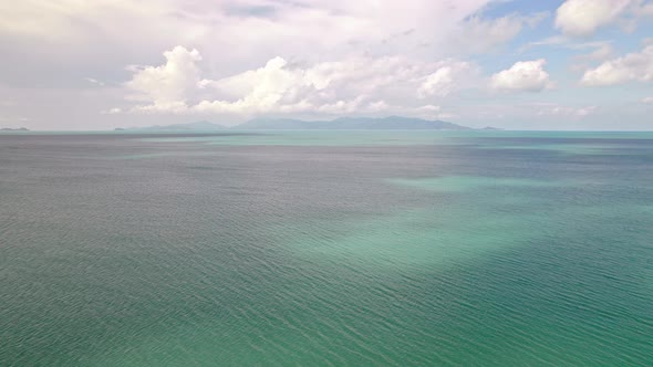 4k Drone Footage of the Beach at Mae Nam on Koh Samui in Thailand, Including Beachfront Resorts with