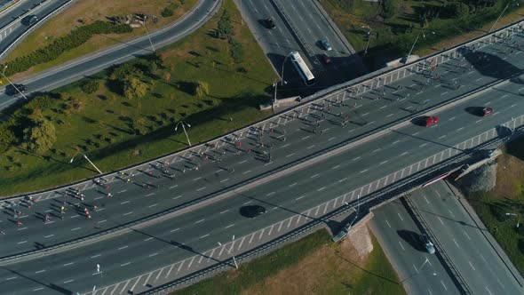  Fly Around Marathon Running on the Road Junction