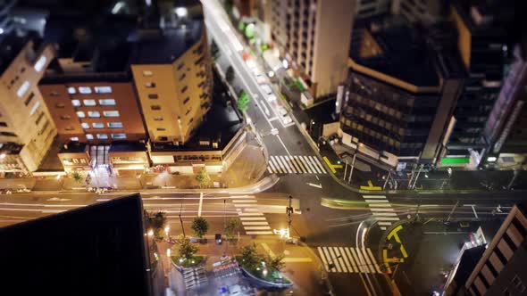 Tokyo Street Night Time Lapse