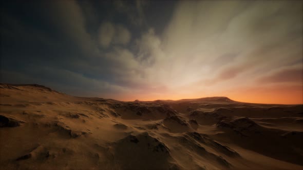 Desert Storm in Sand Desert