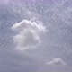White dreamy clouds move across a blue sky. - VideoHive Item for Sale