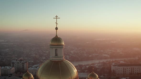 The Dome of the Church is Viewed From Above