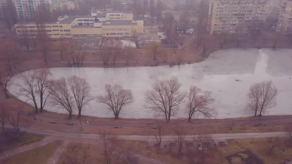 Frozen Lake in Ukraine