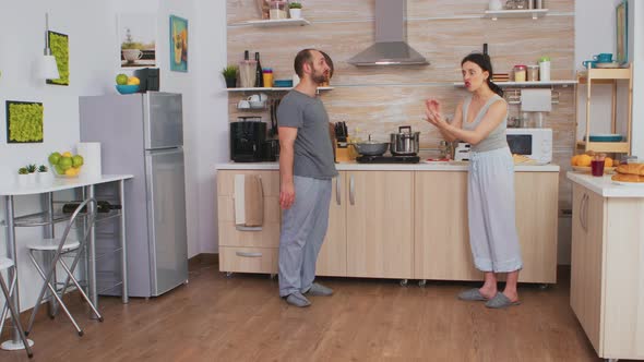 Angry Wife Smashing Dish