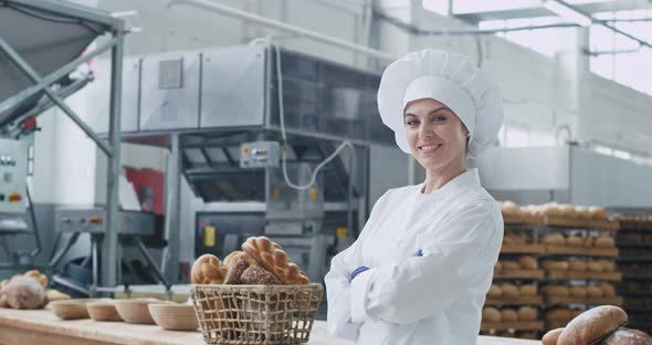 Beautiful and Charismatic Woman Baker in a Stylish