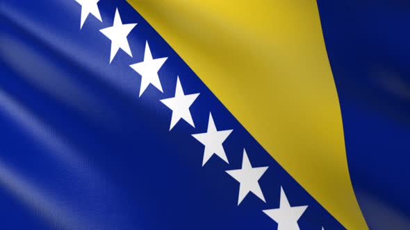 Flag of The Bosnia and Herzegovina