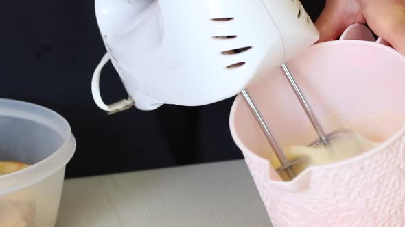 A Woman Is Making Dough For A Pie. Here Are The Ingredients For Making An Apple Pie.