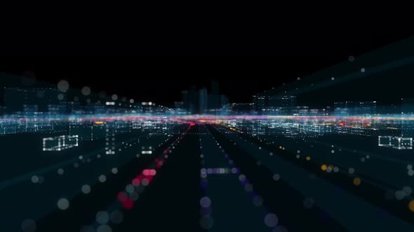 Abstract Hologram 3D City alt