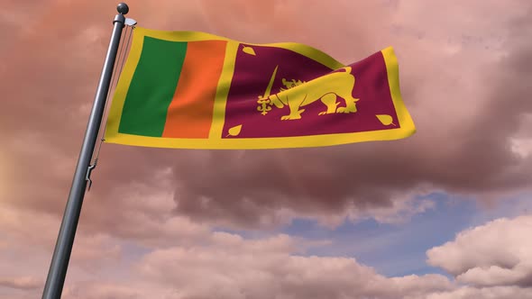 Sri Lanka Flag 4K