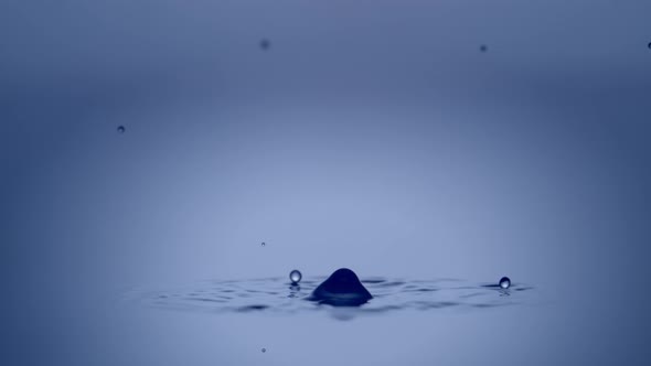 4K 30fps, Water Drop making ripple, Slow Motion