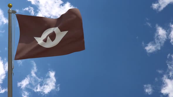 Yamaguchi Prefecture Flag (Japan) On Flagpole