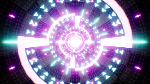 4K Checkerboard Vj Tunnel Loop 05