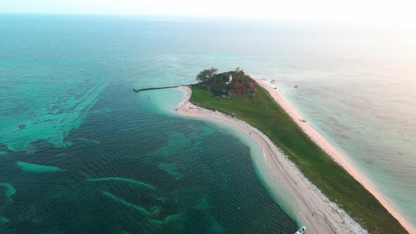 Take off at Isla de Enmedio veracruz, wonder of mexico