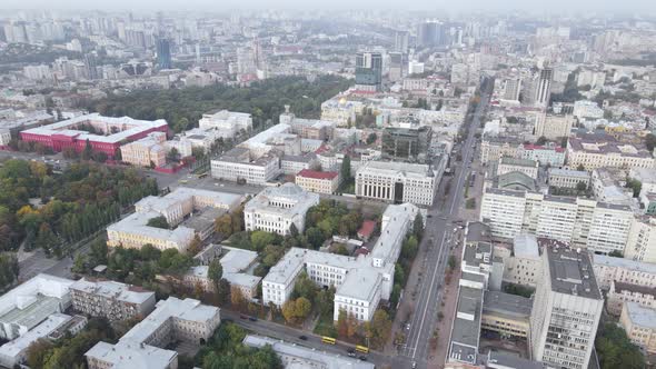 Kyiv - the Capital of Ukraine. Aerial View. Kiev