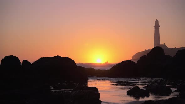 Pescadero Pigeon Point Light House at sunset, California 04.