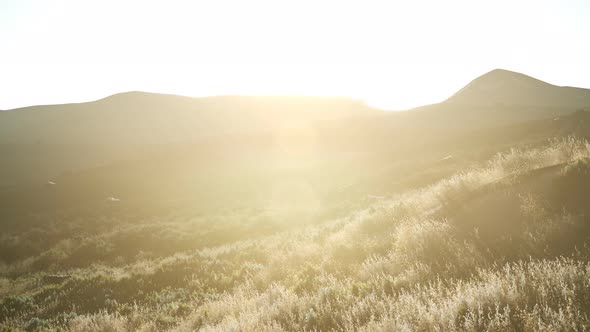 Sunset Over the Valley Fields