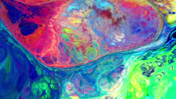 Abstract Colorful Sacral Liquid Waves Texture 817