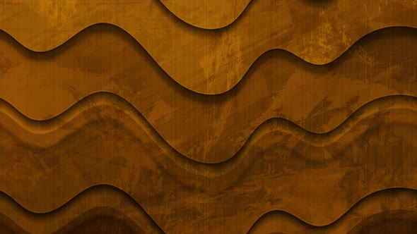 Dark Orange Grunge Waves