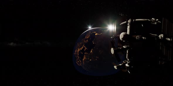 Timelapse ISS in Virtual Reality 360 Degree Video