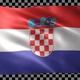 Croatia Waving Flag Looped - VideoHive Item for Sale