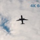 Airplane Takes Off Against Background Of Clouds - VideoHive Item for Sale