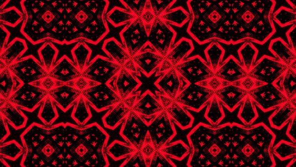 Abstract Abstract Red Kaleidoscope Background Loop V2