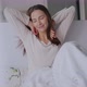Happy Woman Stretching After Awakening - VideoHive Item for Sale