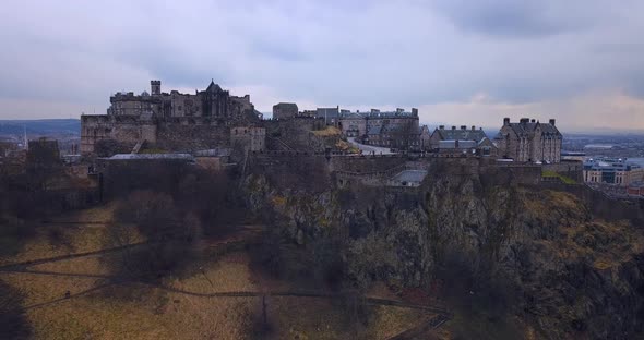 View Of The City And Castle In Edinburgh