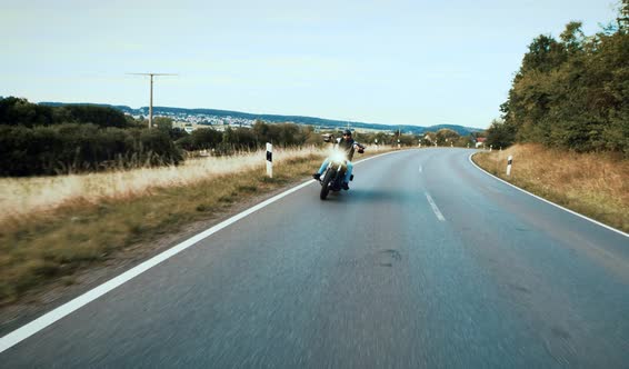 Man on a Motorbike