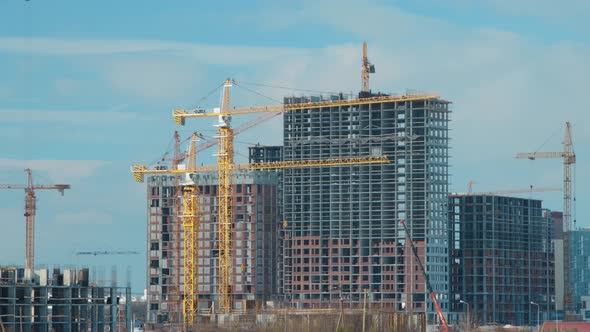 Working day on a construction site