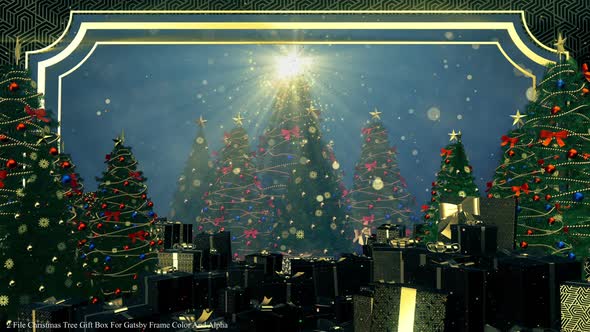 Christmas Tree Gift Box For Gatsby Frame 01 