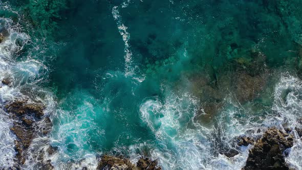 Top View of a Deserted Coast