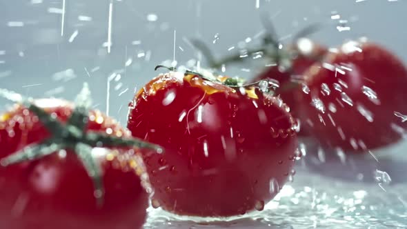 Cleaning Fresh Ripe Tomatoes