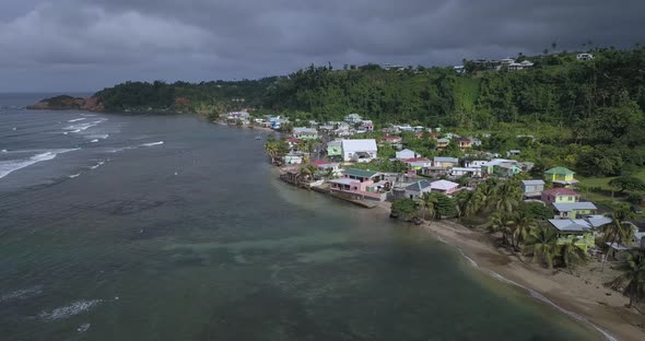 Landscapes Of The Coast Of Calibishie, Against The Backdrop Of The Wildlife Of Dominica