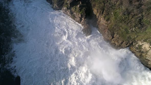 Dynamic Nature Aerial Background White Water Foam