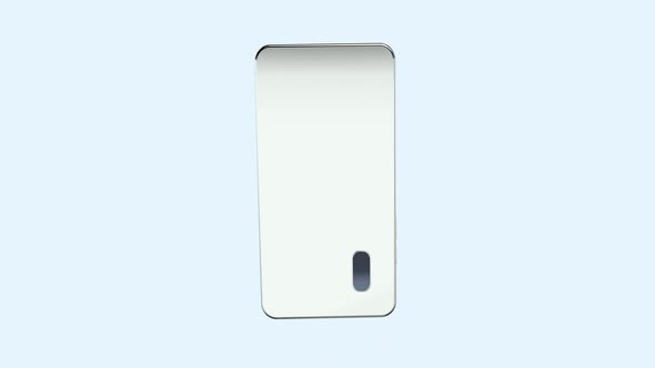 Design of a modern mobile phone on a light background.