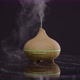 Humidifier Diffuser Bambus Reflection On Black Table - VideoHive Item for Sale