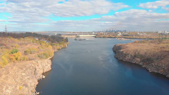 Dam And Power Line