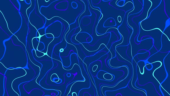 Blue Shape Line Seamless Liquid Motion Background